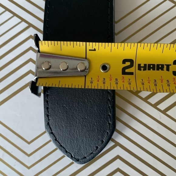 Old Navy Black Leather Belt Size S  #301 - Picture 7 of 7